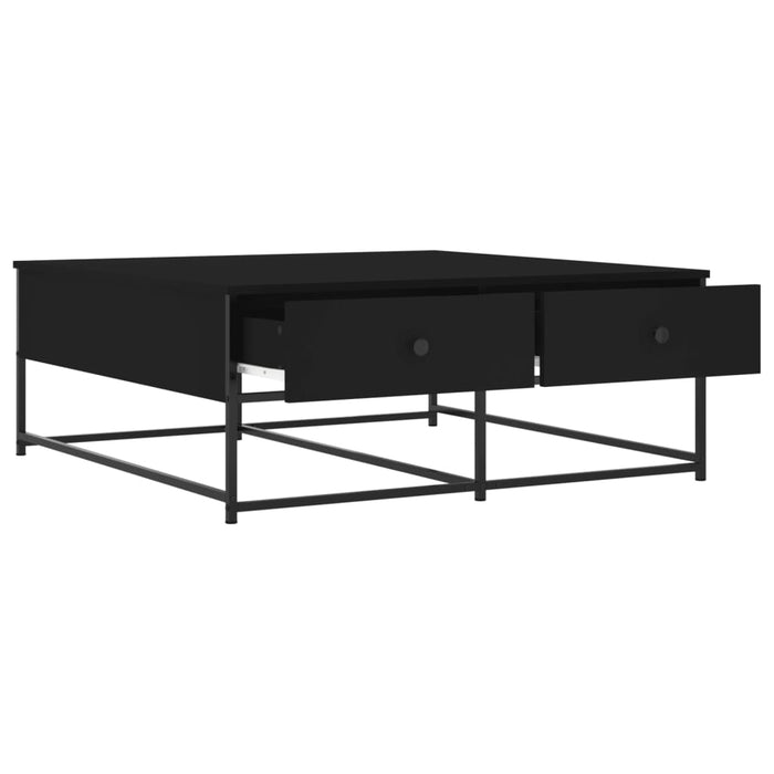 Coffee table black 100x99x40 cm made of wood