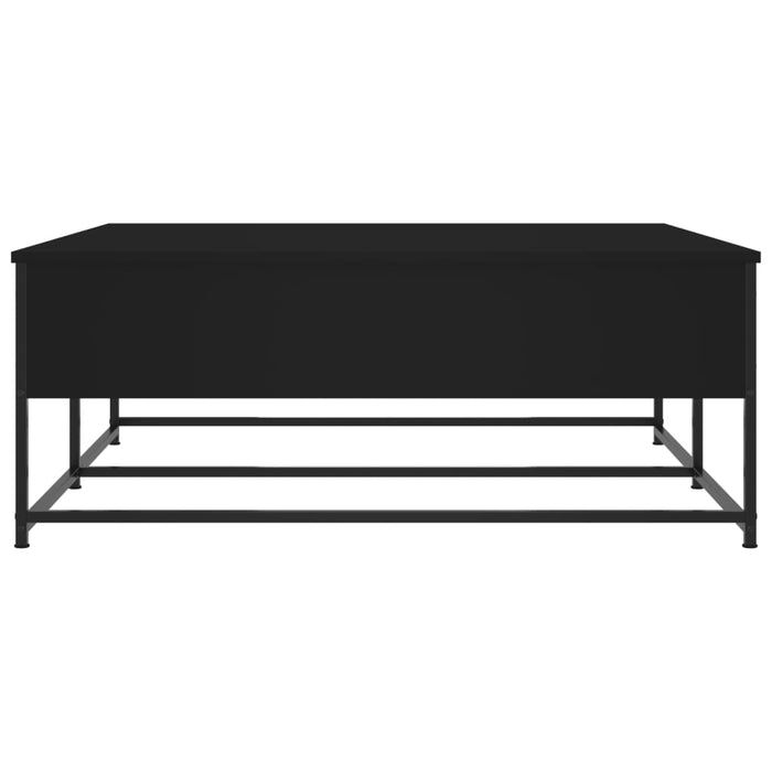 Coffee table black 100x99x40 cm made of wood