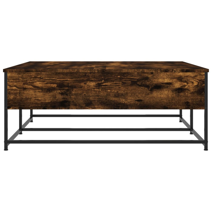 Coffee table smoked oak 100x99x40 cm made of wood