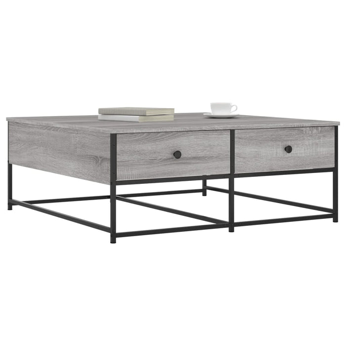 Coffee table gray Sonoma 100x99x40 cm made of wood