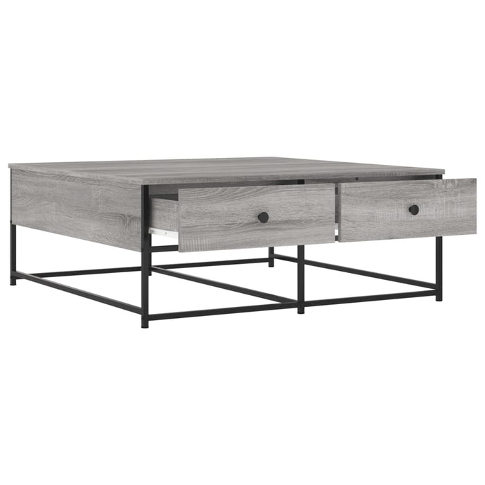 Coffee table gray Sonoma 100x99x40 cm made of wood