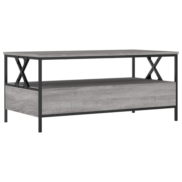 Coffee table gray Sonoma 100x51x45 cm made of wood