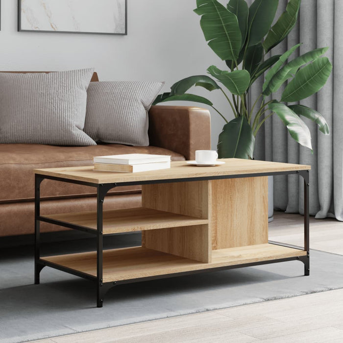 Coffee table Sonoma oak 100x50x45 cm wood material