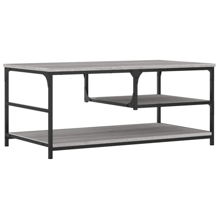 Coffee table gray Sonoma 90x49x40 cm made of wood
