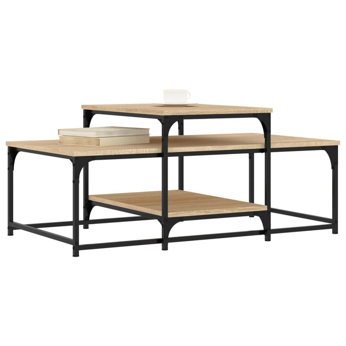 Coffee table Sonoma oak 102x60x45 cm wood material