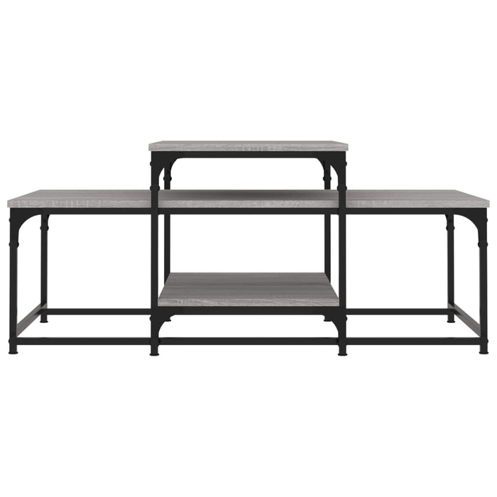 Coffee table gray Sonoma 102x60x45 cm made of wood