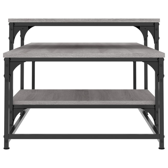 Coffee table gray Sonoma 102x60x45 cm made of wood