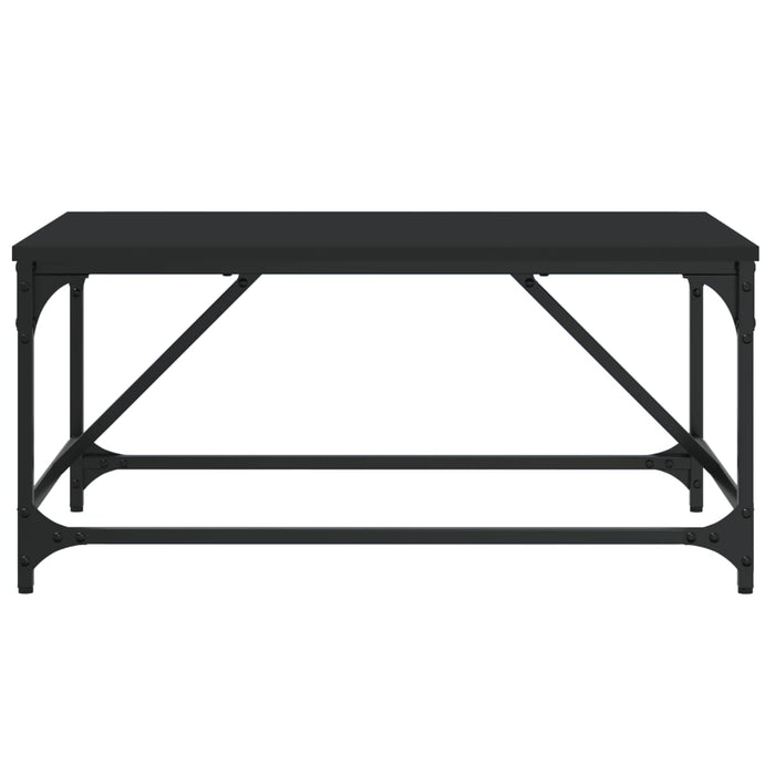 Coffee table black 75x50x35 cm made of wood