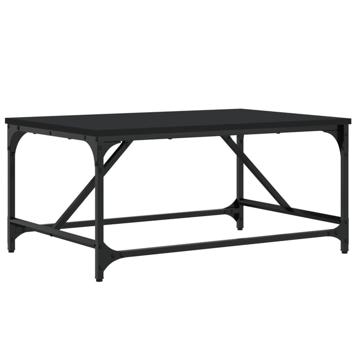 Coffee table black 75x50x35 cm made of wood