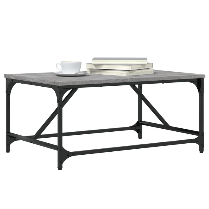 Coffee table gray Sonoma 75x50x35 cm made of wood