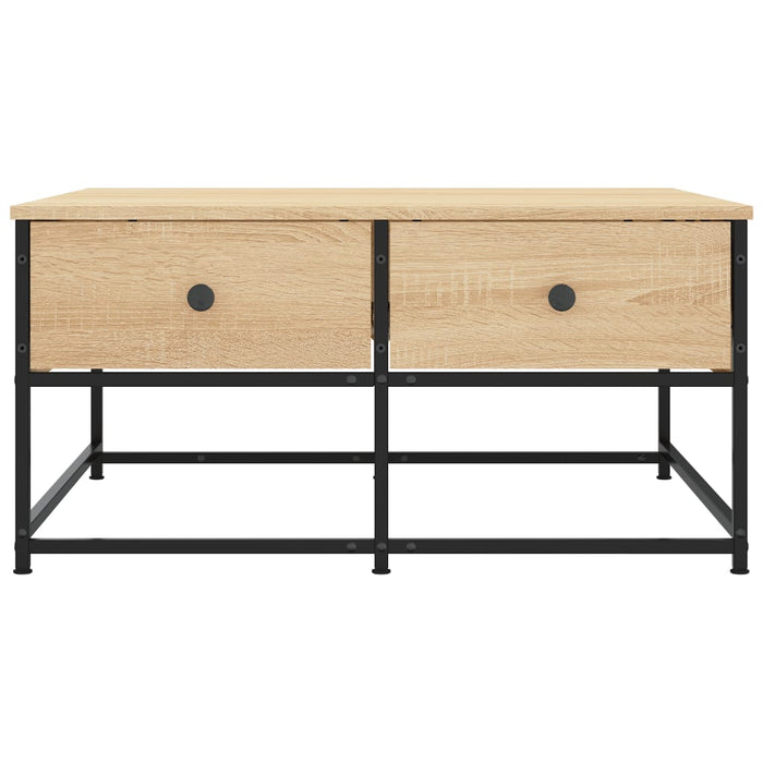 Coffee table Sonoma oak 80x80x40 cm made of wood