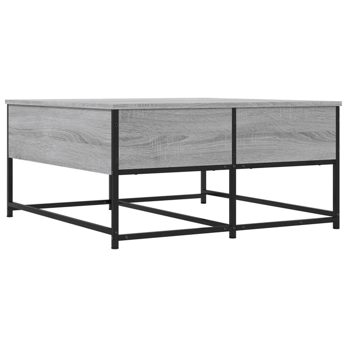 Coffee table gray Sonoma 80x80x40 cm made of wood