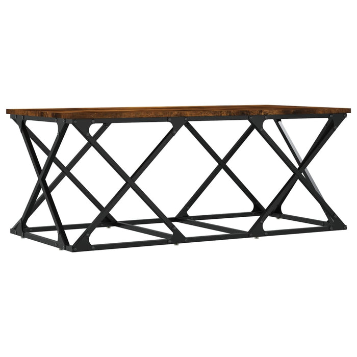 Coffee table smoked oak 100x49x40 cm made of wood