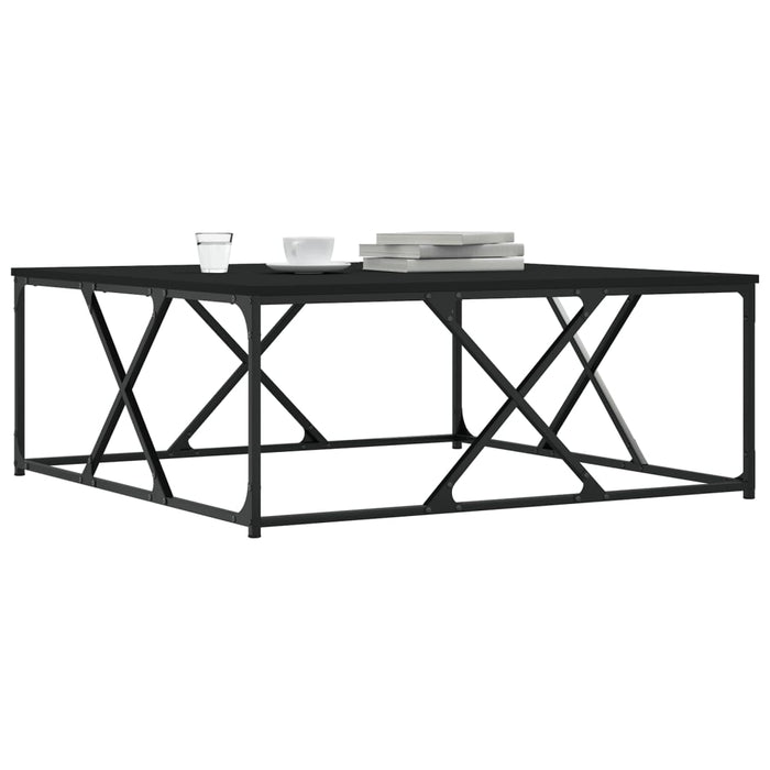 Couchtisch Schwarz 100x100x40 cm Holzwerkstoff