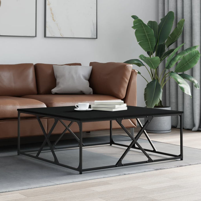 Couchtisch Schwarz 100x100x40 cm Holzwerkstoff