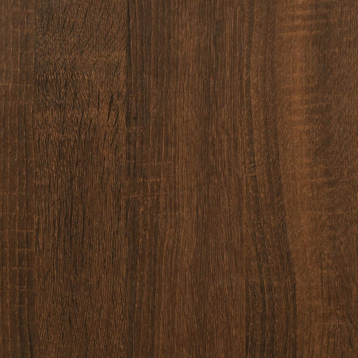Coffee table brown oak look 100x100x40 cm wood material