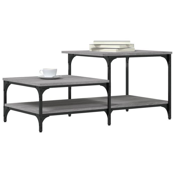 Coffee table gray Sonoma 100x50.5x45 cm made of wood