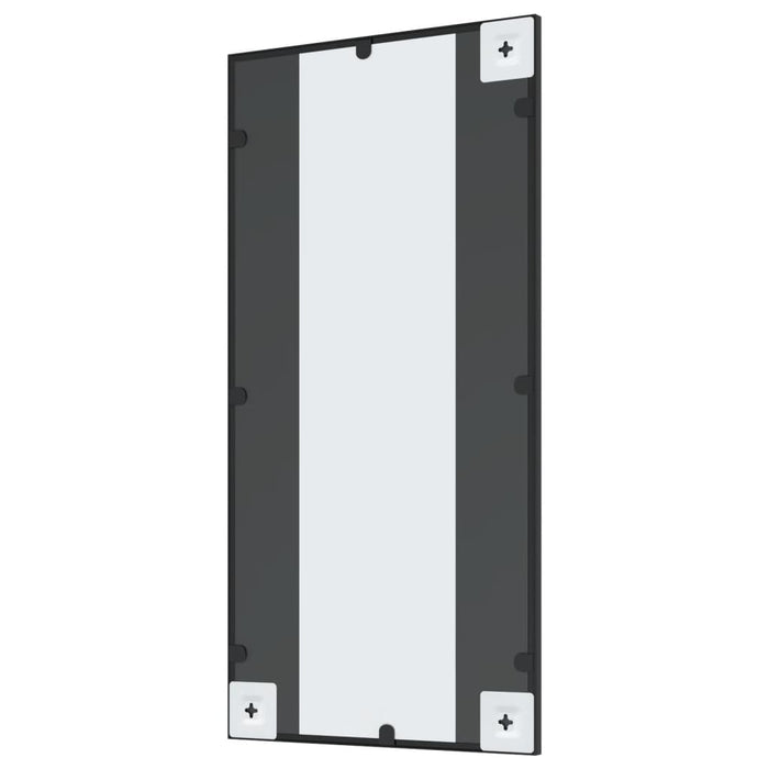 Wandspiegel Schwarz 40x80 cm Rechteckig Eisen