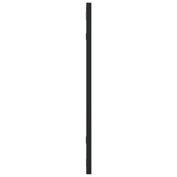 Wandspiegel Schwarz 50x50 cm Quadratisch Eisen