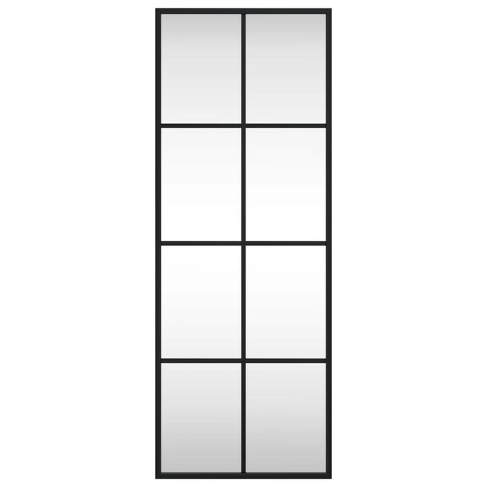 Wandspiegel Schwarz 30x80 cm Rechteckig Eisen