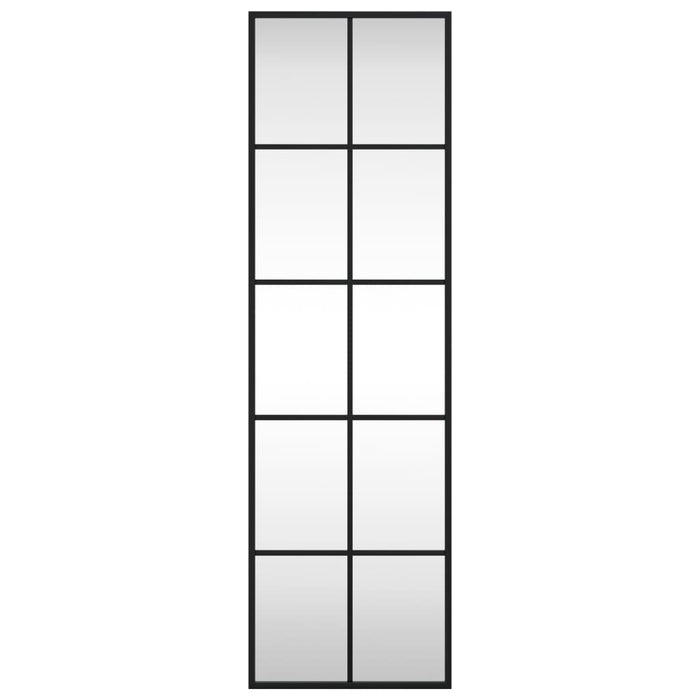 Wandspiegel Schwarz 30x100 cm Rechteckig Eisen