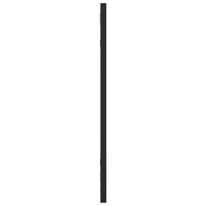 Wandspiegel Schwarz 20x50 cm Rechteckig Eisen